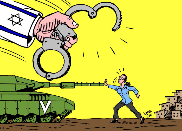 Solidarity with Jewish Activist, by Latuff