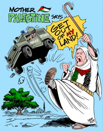 Get out of my Land, by Latuff