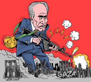 Shimon Peres by Carlos Latuff
