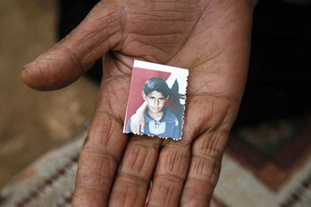 The only surviving photograph of 13-year-old Hammad Silmiya, taken when he was seven.